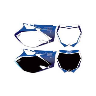 Fonds de plaques liserets  one YZF 450 2010  white 