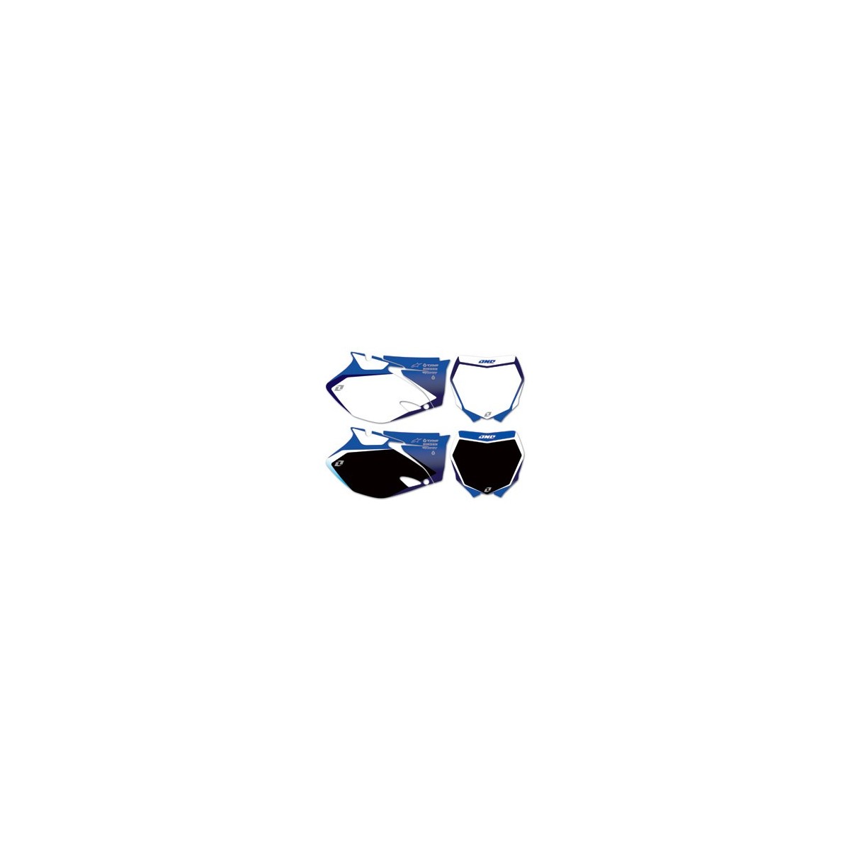 Fonds de plaques liserets  one YZF 450 2010  white 
