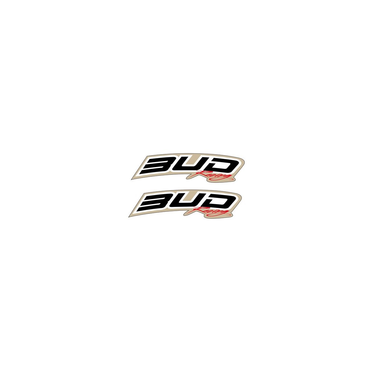 Stickers de garde boue avant BUD new 