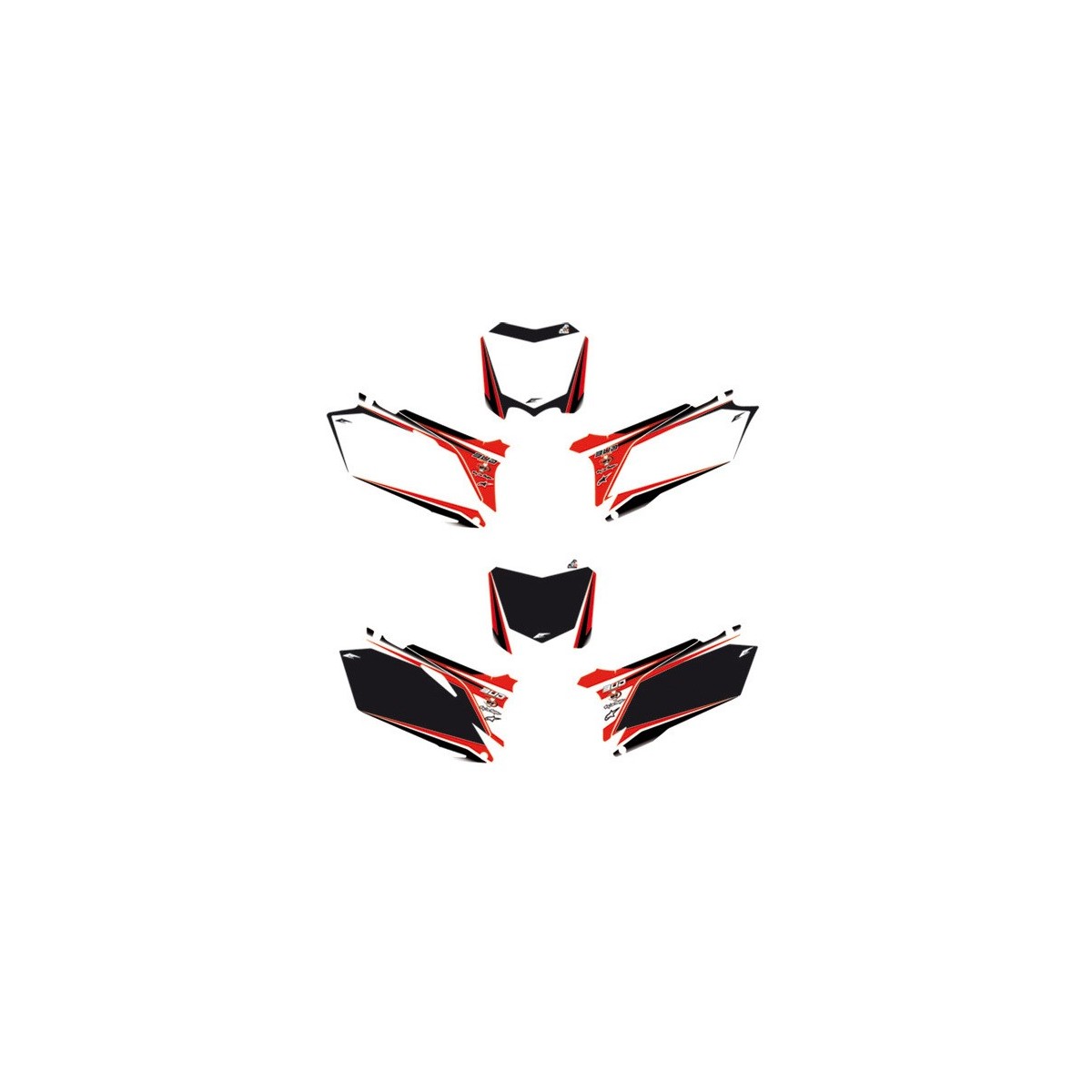 Fonds de plaques BUD CRF 250 10/13 + 450 09/12 