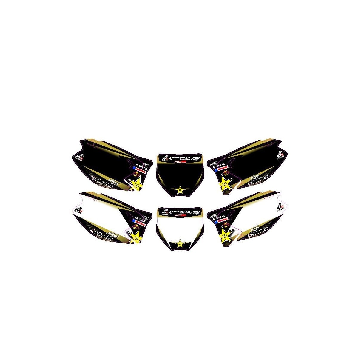 Fonds de plaques 125/250 KX 03/08 Team BUD 2010 