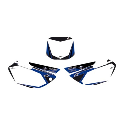 FONDS DE PLAQUE 85YZ BUD RACING WHITE 
