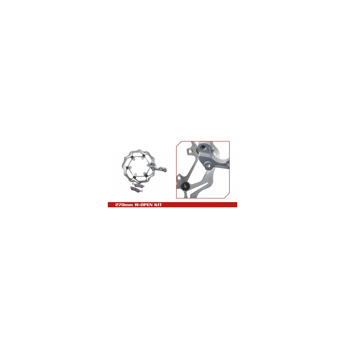Kit de freinage Braking oversize 270 mm 