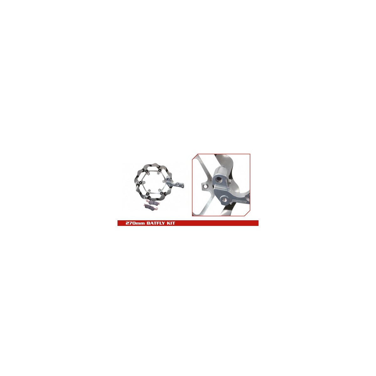 Kit freinage Braking oversize Batfly 270mm 