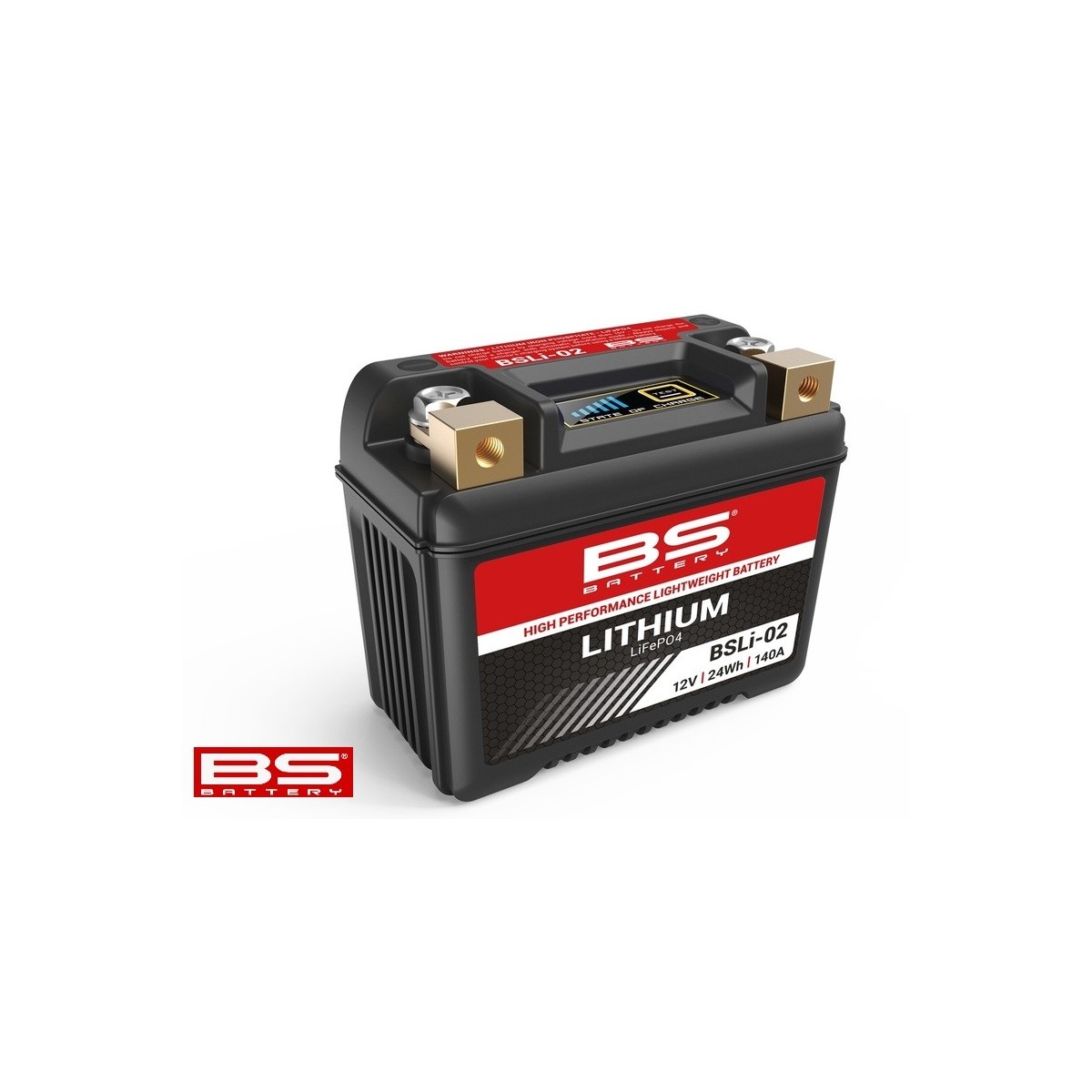 Batterie BS Lithium-Ion 12v-2Ah BSLI02 - Universelle MX/Enduro et + 