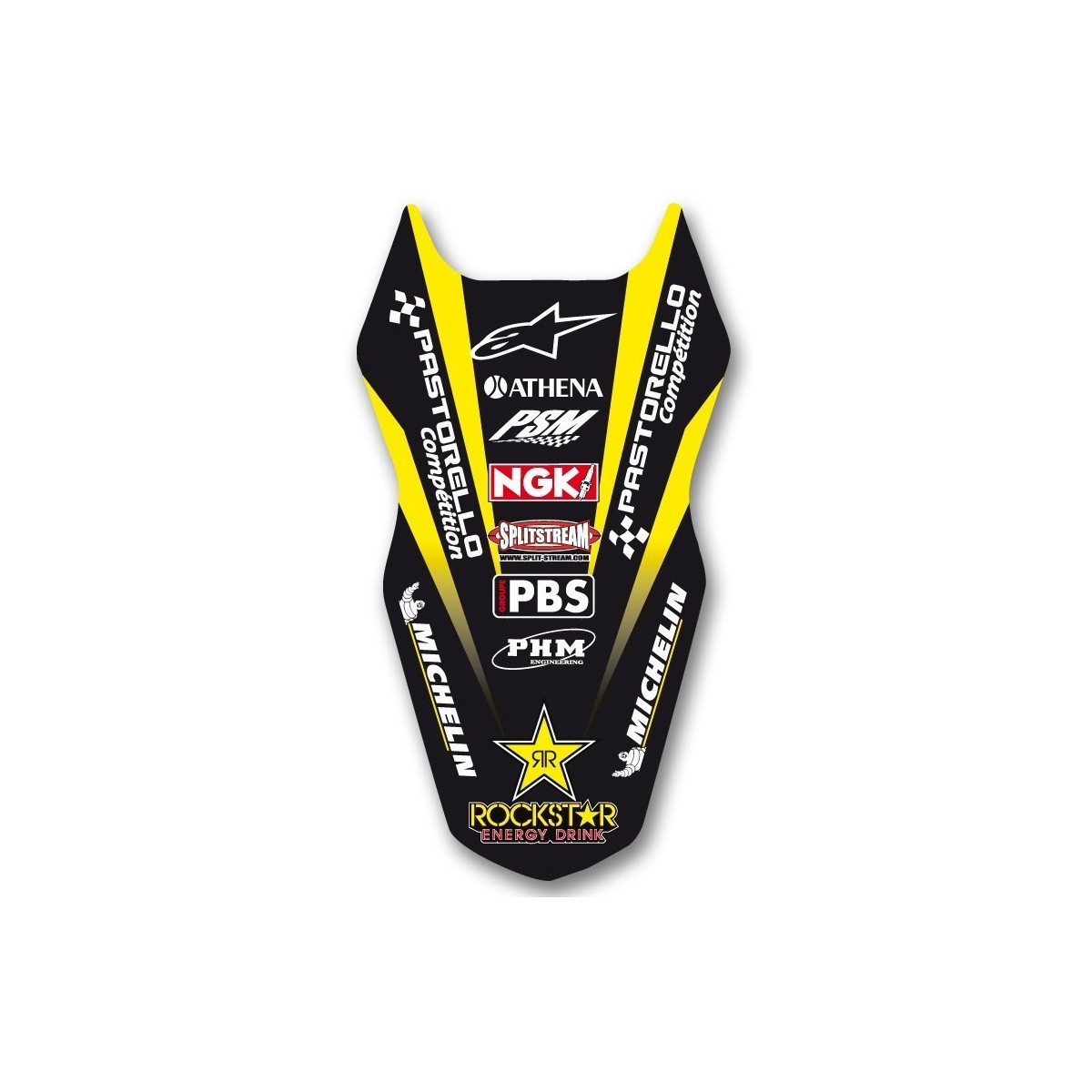 DECO DE GARDE BOUE ARRIERE SUZUKI BUD RACING ROCKSTAR 