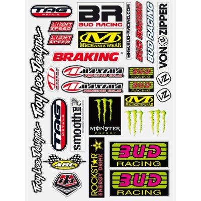 Plaquette stickers divers - Bud  (prédécoupés) 