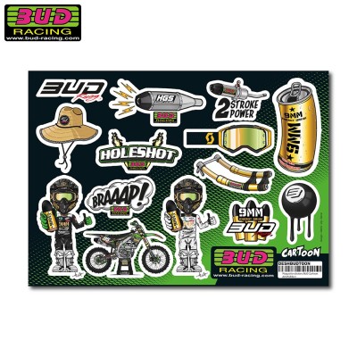 Planche stickers BUD Cartoon  
