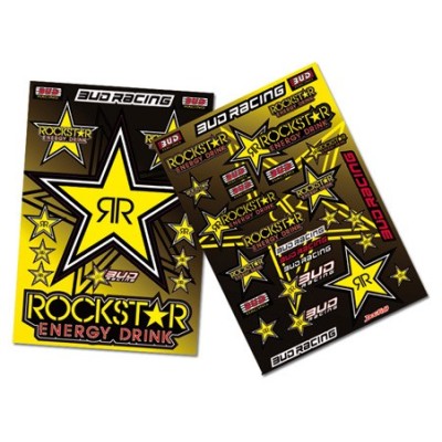 Planche stickers ROCKSTAR 42x30cm 
