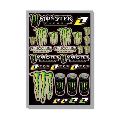 Plaquette stickers Monster Energy 430x280mm 