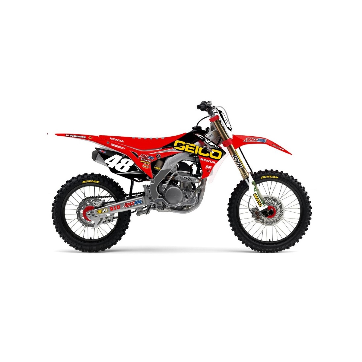 Kit déco seul D'Cor Team Honda Geico 