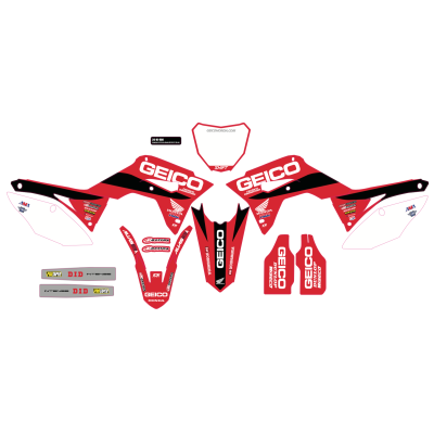 Kit déco complet D'Cor Team Honda Geico 