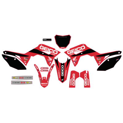 Kit déco complet D'Cor Team Honda Geico 
