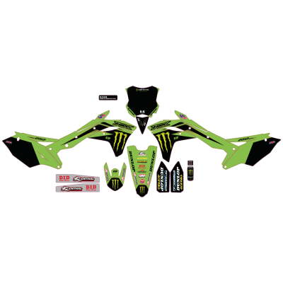Kit déco complet D'Cor Team Monster Kawasaki 
