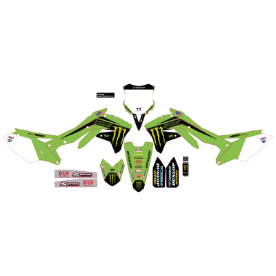 Kit déco complet D'Cor Team Monster Kawasaki 
