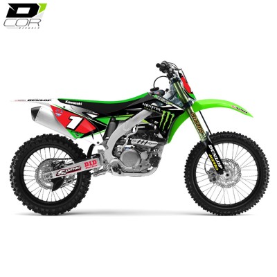 Kit déco complet D'Cor Team Monster Kawasaki 