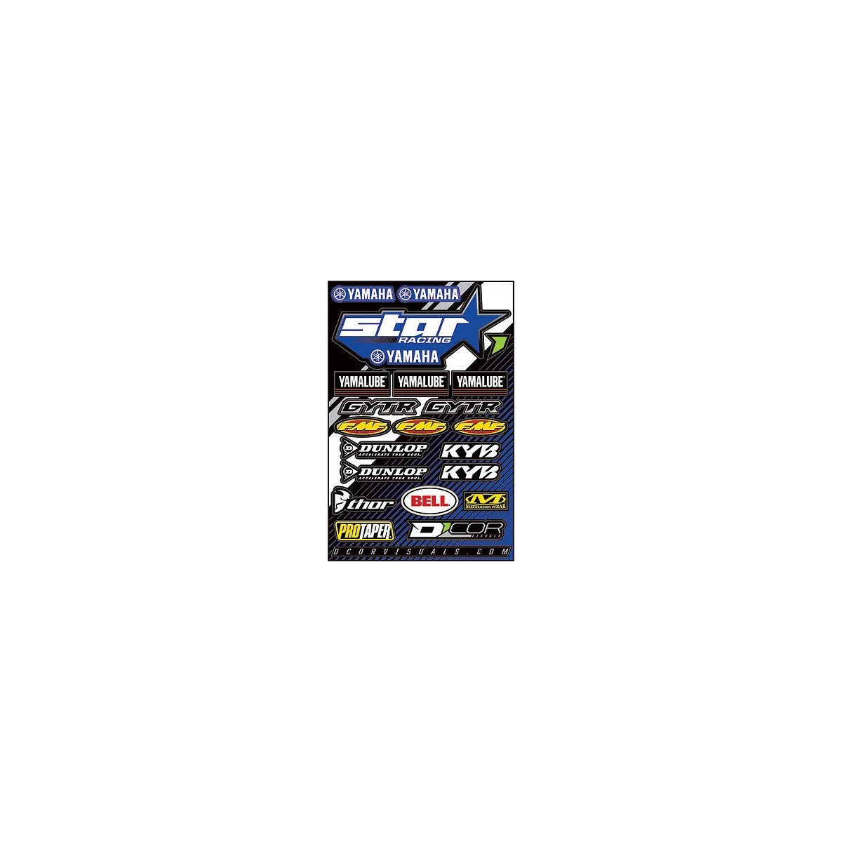 Planche de stickers D'cor Team Star Racing Yamaha 