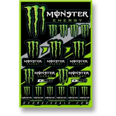 Planche stickers D'cor Monster Energy 