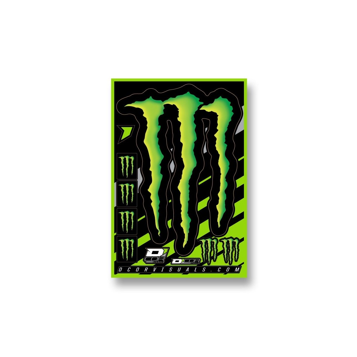 Planche stickers D'cor Monster Energy Claw 