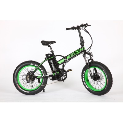 Vélo électrique pliable Bud Noir/Vert 