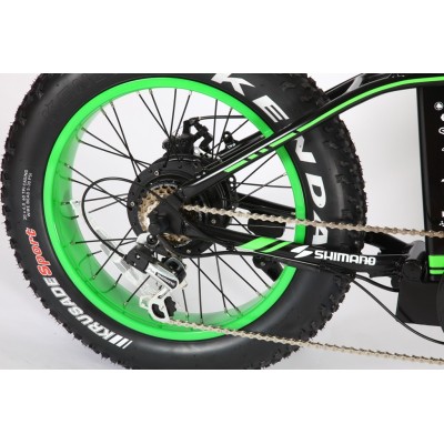 Vélo électrique pliable Bud Noir/Vert 