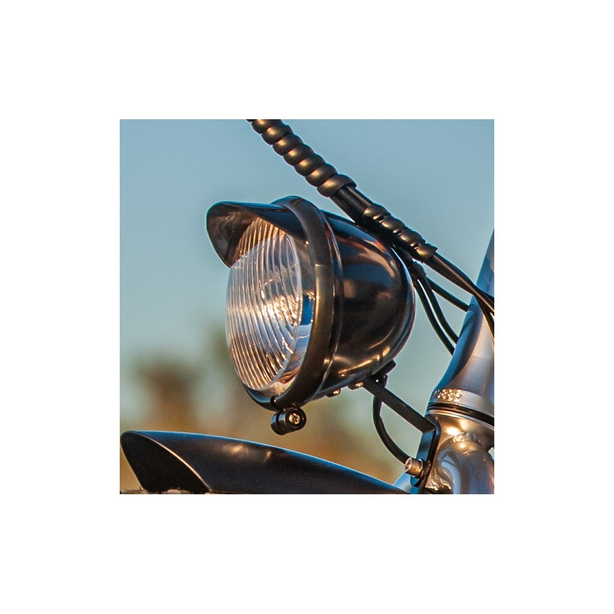 Eclairage avant Led Old School pour vélo BUD RACING  