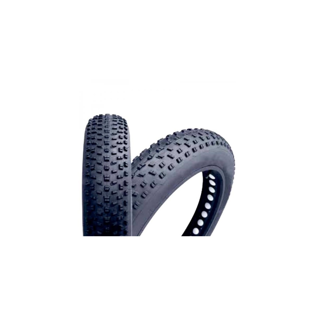 Pneu vélo noir pour Vélo Beach cruiser Bud racing 26'x4.00 