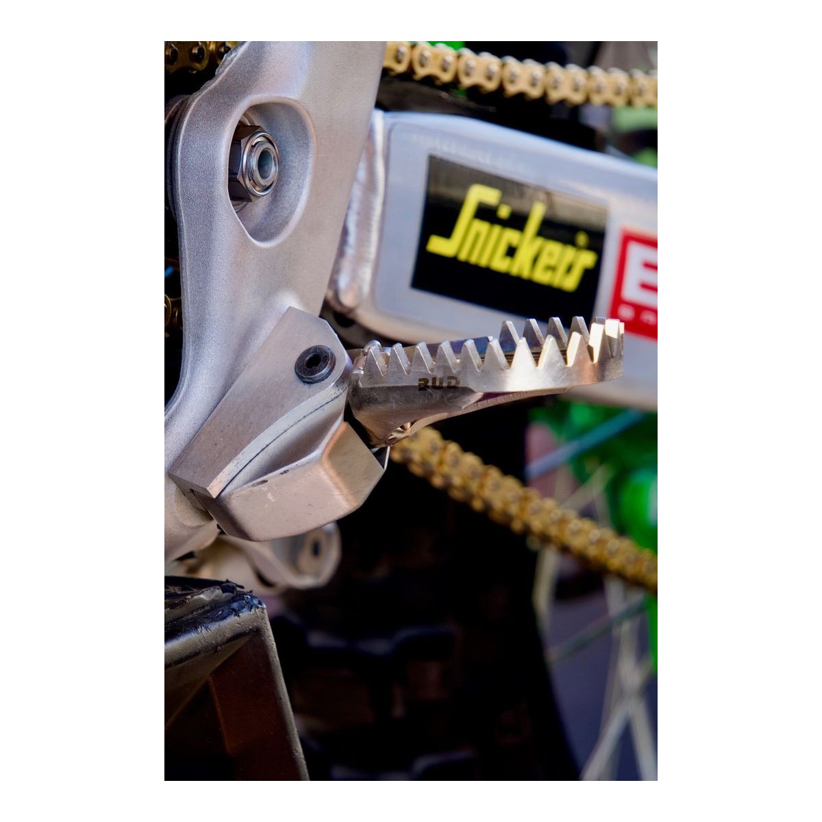Protection de chappe de repose pieds inox KXF 250/450 