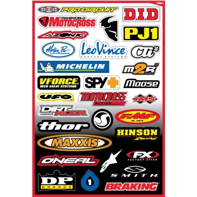 Planche de stickers FX Sponsor kit B 