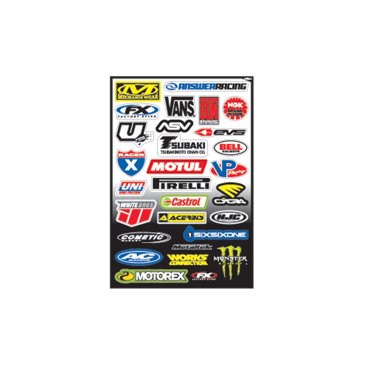 Planche stickers FX SPONSOR C 