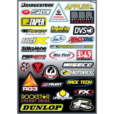 Planche de stickers FX Sponsor kit D 