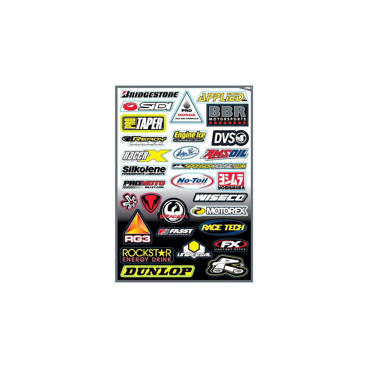 Planche de stickers FX Sponsor kit D 