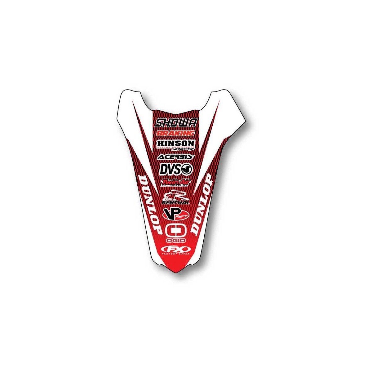 Déco de garde boue arrière FX HONDA 
