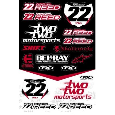 Planche stickers FX Chad REED TwoTwo motorsports 33x50 