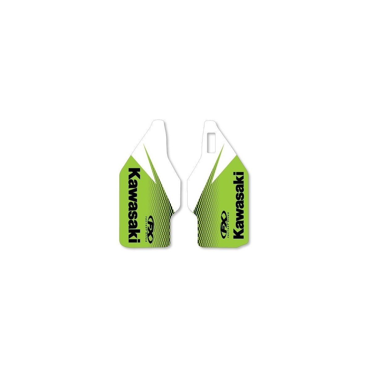 Déco de protèges fourche FX vert KX/F 
