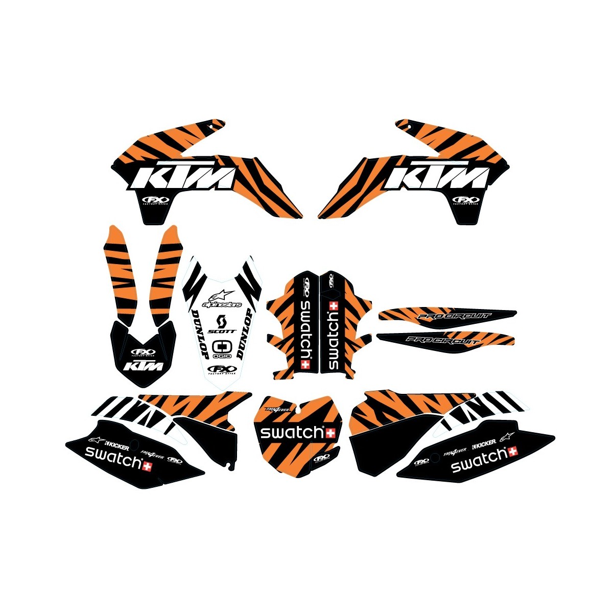 Kit déco complet FX Rebeaud FMX réplica KTM  