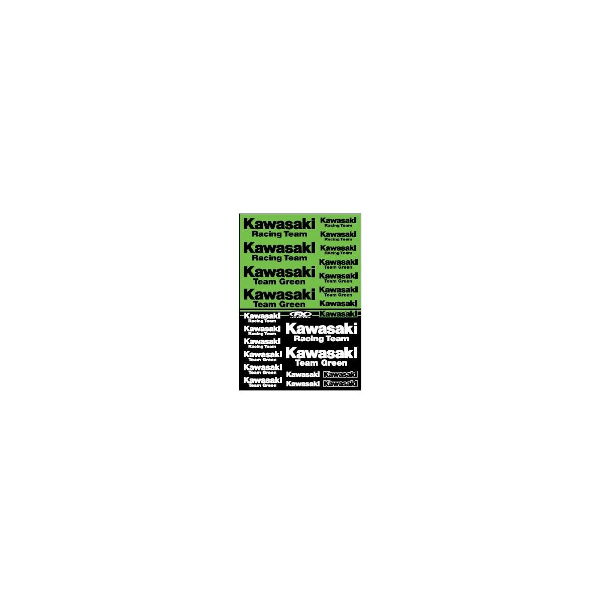 Planche de stickers Kawasaki Racing Factory Effex 