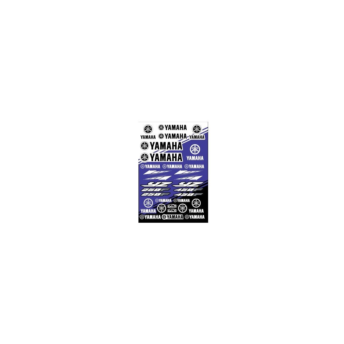 Planche de stickers Yamaha YZ Factory Effex 