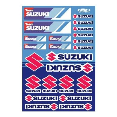 Planche de stickers Suzuki Racing Factory Effex 