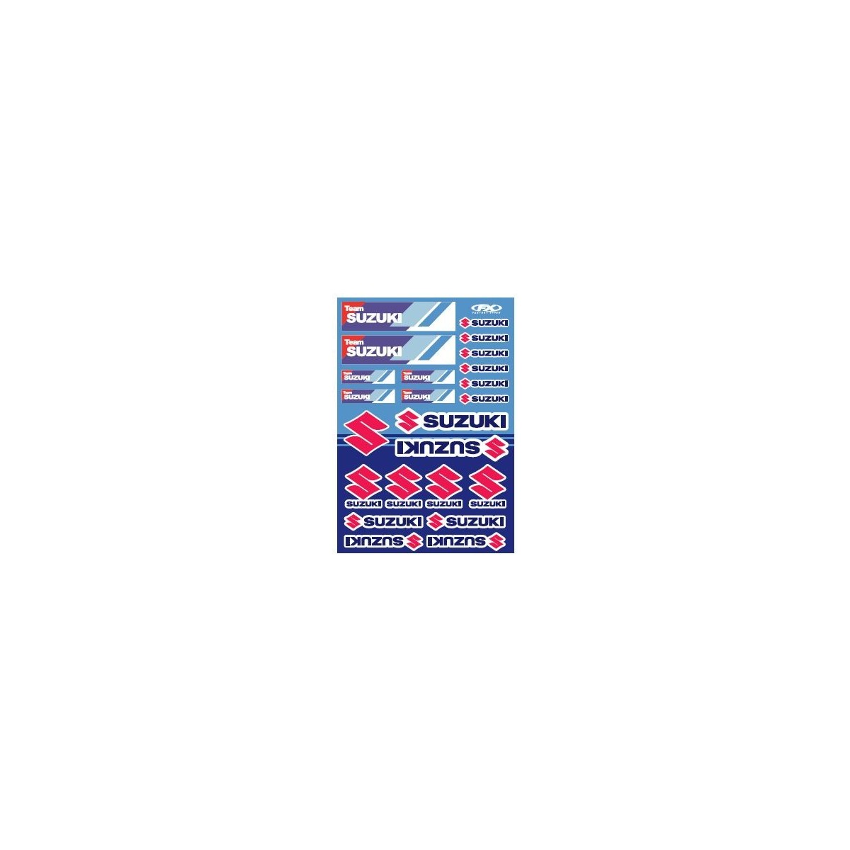 Planche de stickers Suzuki Racing Factory Effex 
