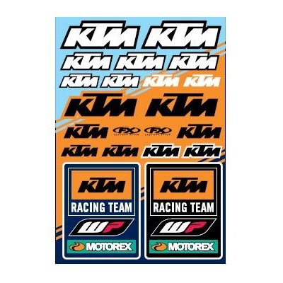 Planche de stickers KTM Racing Factory Effex 