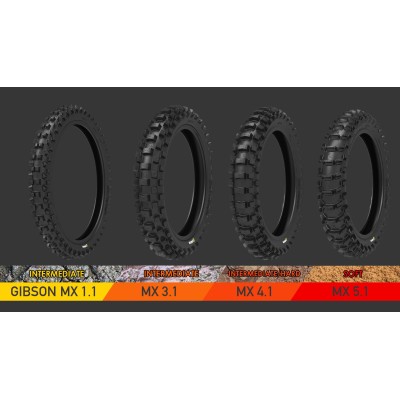 Pneu arrière mixte GIBSON tyre technology MX3.1 