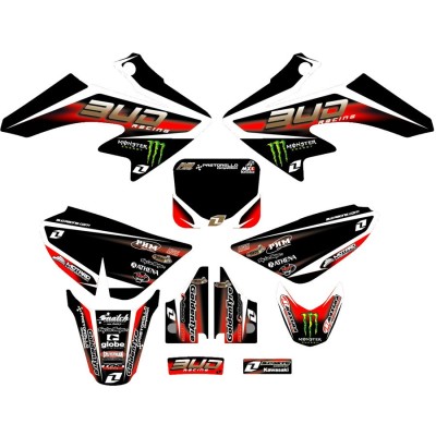 Kit déco seul minibike Team BUD red 
