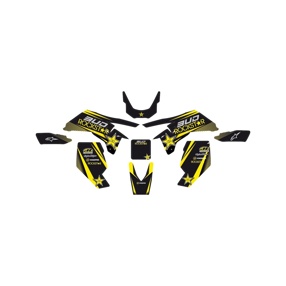 Kit déco complet BUD/Rockstar 450 LTR 