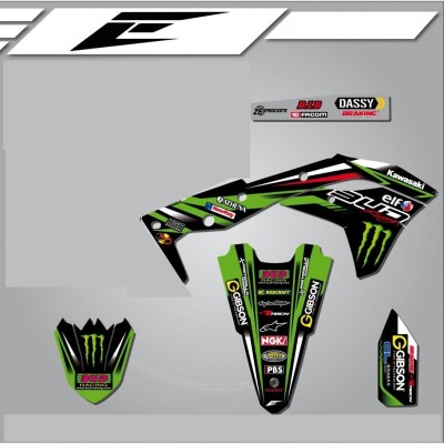 Kit déco replica Team Bud 17 complet sans fonds de plaques 