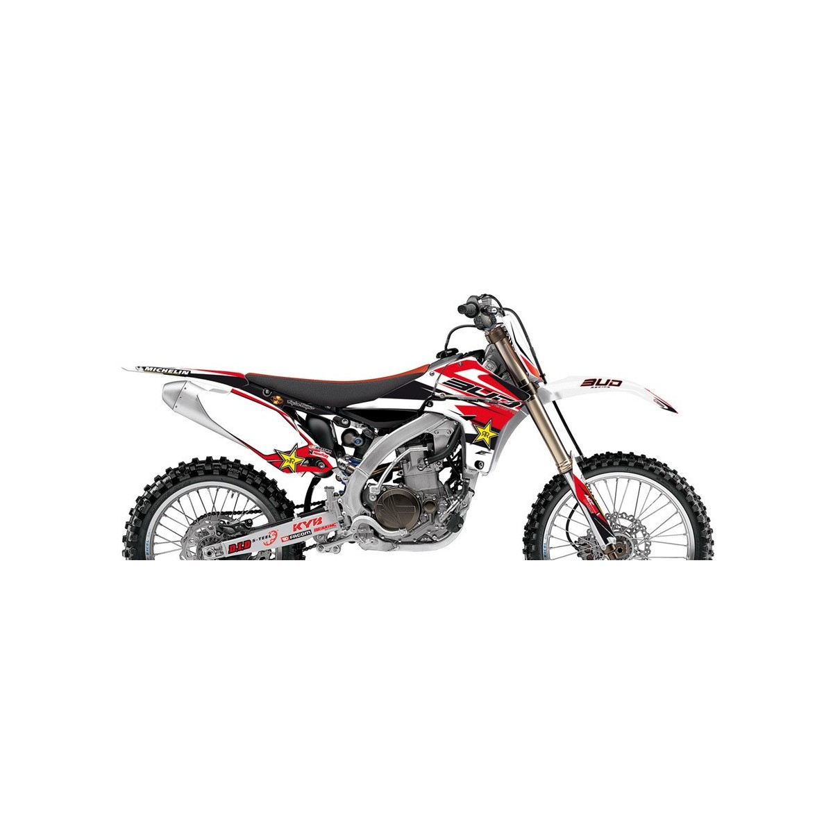 Kit déco complet BUD white  YZF 2010 