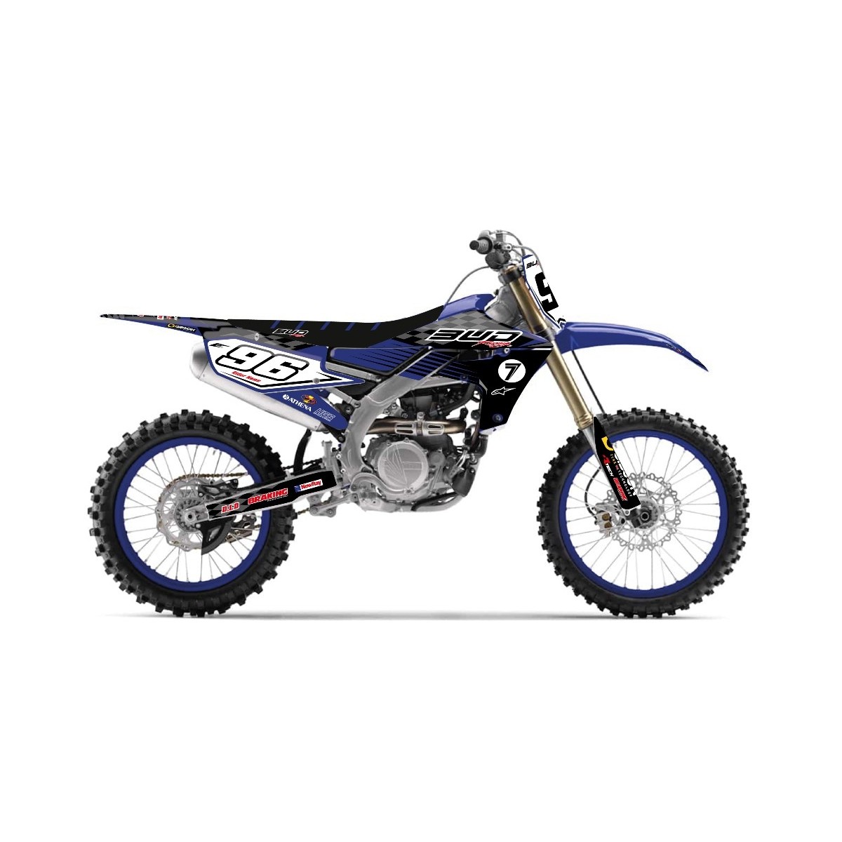 Kit déco Bud Racing Checkers YAMAHA 