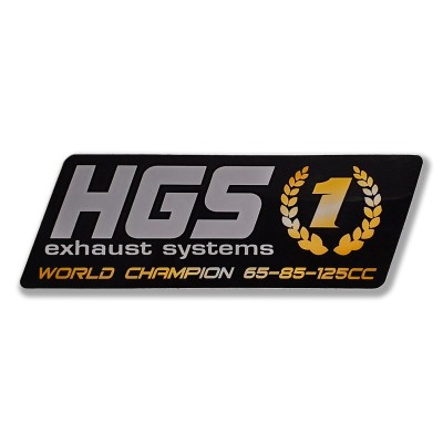 Autocollant HGS pour silencieux 2 Temps 