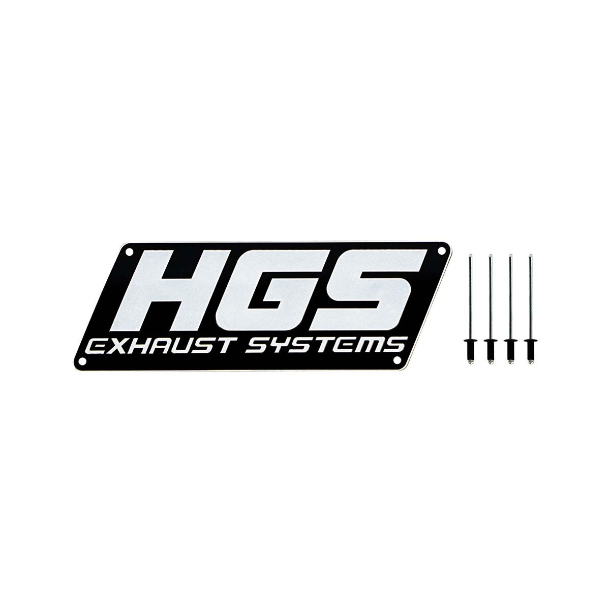 Plaque aluminium HGS pour silencieux 4 Temps 