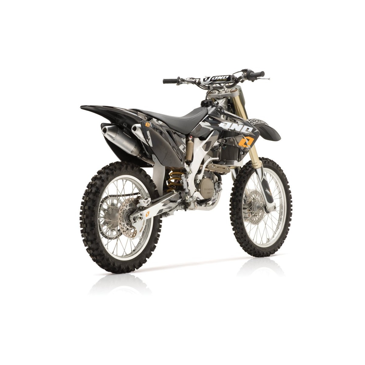 Kit Complet plastiques + stickers Honda Camo Noir 